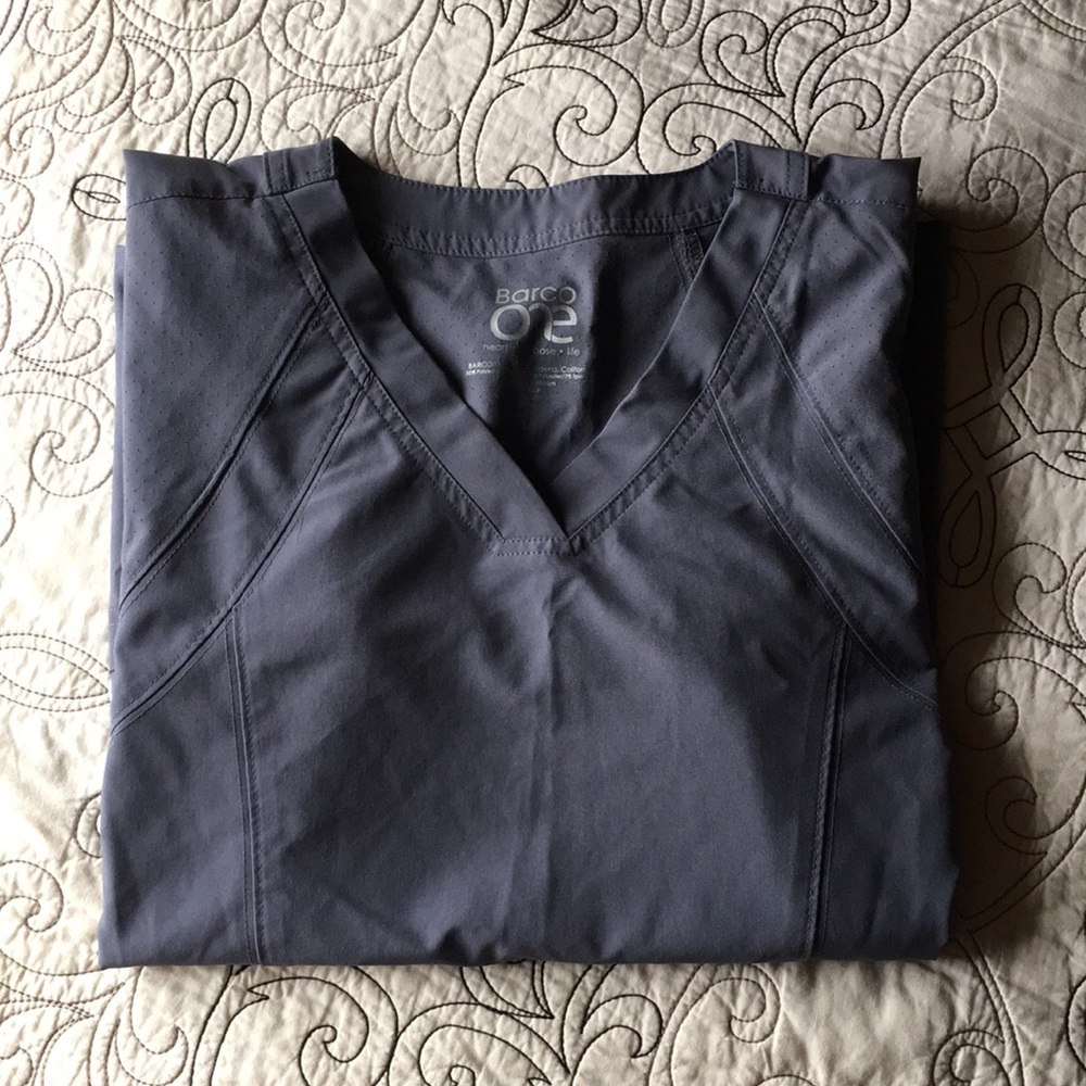 Gray Barco One scrub top